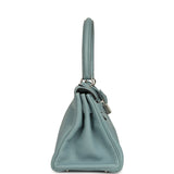 Vintage Hermes Shoulder Kelly 42 JPG Ciel Clemence Palladium Hardware