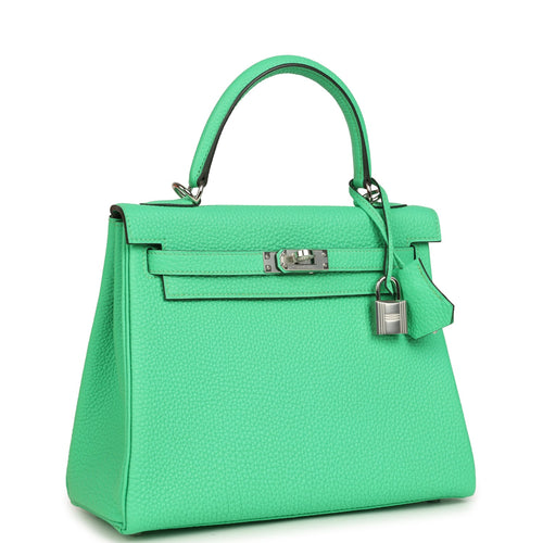 Hermes Kelly Retourne 25 Vert Comics Togo Palladium Hardware