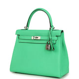 Hermes Kelly Retourne 25 Vert Comics Togo Palladium Hardware - Thumbnail View 5