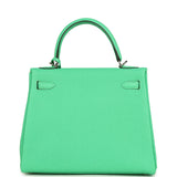 Hermes Kelly Retourne 25 Vert Comics Togo Palladium Hardware - Thumbnail View 4