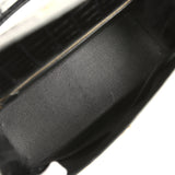 Vintage Hermes Kelly Sellier 32 Black Shiny Porosus Crocodile Gold Hardware - Thumbnail View 8