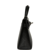Hermes Kelly Sellier 20 Black Ostrich Palladium Hardware - Thumbnail View 3