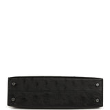 Hermes Kelly Sellier 20 Black Ostrich Palladium Hardware - Thumbnail View 6