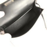 Hermes Kelly Sellier 20 Black Ostrich Palladium Hardware - Thumbnail View 8