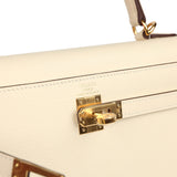 Hermes Kelly Sellier 25 Nata Epsom Gold Hardware - Thumbnail View 7
