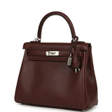 Hermes Kelly Retourne 25 Terre Cheri Palladium Hardware - Thumbnail View 5