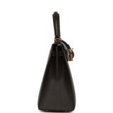 Hermes Kelly Sellier 25 Bai Brun Madame Gold Hardware - Thumbnail View 3