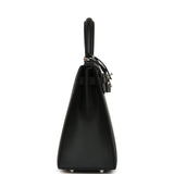 Hermes Kelly Sellier 25 Black Epsom Palladium Hardware - Thumbnail View 3