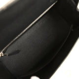 Hermes Kelly Sellier 25 Black Epsom Palladium Hardware - Thumbnail View 8