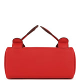 Hermes "Quelle Idolle" Kelly Doll Rouge Radieux and Rouge H Swift Palladium Hardware - Thumbnail View 6