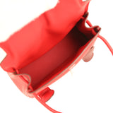 Hermes "Quelle Idolle" Kelly Doll Rouge Radieux and Rouge H Swift Palladium Hardware - Thumbnail View 8