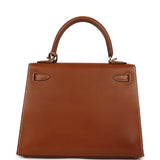 Hermes Kelly Sellier 25 Fauve Barenia Gold Hardware - Thumbnail View 4