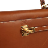 Hermes Kelly Sellier 25 Fauve Barenia Gold Hardware - Thumbnail View 7