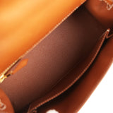 Hermes Kelly Sellier 25 Fauve Barenia Gold Hardware - Thumbnail View 8