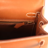 Hermes Kelly Sellier 25 Fauve Barenia Gold Hardware - Thumbnail View 9