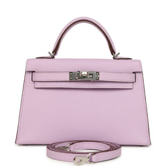 Hermes Kelly Sellier 20 Guimauve Epsom Palladium Hardware