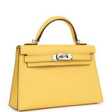 Hermes Kelly Sellier 20 Jaune Mango Epsom Palladium Hardware - Thumbnail View 2
