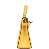 Hermes Kelly Sellier 20 Jaune Mango Epsom Palladium Hardware - Thumbnail View 3