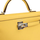Hermes Kelly Sellier 20 Jaune Mango Epsom Palladium Hardware - Thumbnail View 7