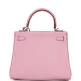 Hermes Kelly Retourne 25 Mauve Sylvestre Swift Palladium Hardware - Thumbnail View 4