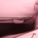 Hermes Kelly Retourne 25 Mauve Sylvestre Swift Palladium Hardware - Thumbnail View 9