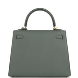 Hermes Kelly Sellier 25 Vert Amande Epsom Gold Hardware - Thumbnail View 4
