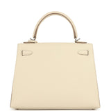 Hermes Kelly Sellier 25 Craie Epsom Electrum Hardware