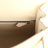 Hermes Kelly Sellier 25 Craie Epsom Electrum Hardware