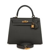 Hermes Kelly Sellier 25 Graphite Epsom Gold Hardware - Thumbnail View 1
