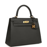 Hermes Kelly Sellier 25 Graphite Epsom Gold Hardware - Thumbnail View 2