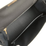 Hermes Kelly Sellier 25 Graphite Epsom Gold Hardware - Thumbnail View 8
