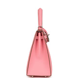 Hermes Kelly Sellier 25 Rose Confetti Epsom Palladium Hardware - Thumbnail View 3