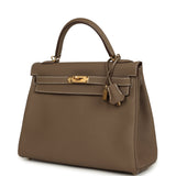 Hermes Kelly Retourne 32 Etoupe Togo Gold Hardware - Thumbnail View 5