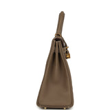 Hermes Kelly Retourne 32 Etoupe Togo Gold Hardware - Thumbnail View 3