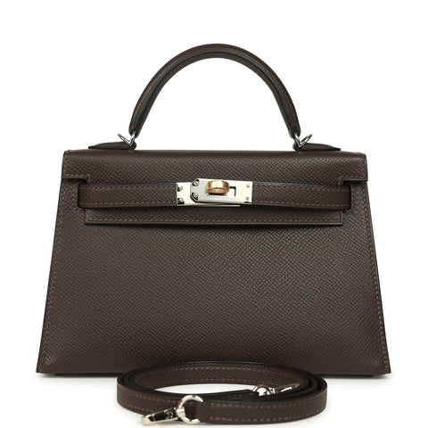 Hermes Kelly Sellier 20 Ebene Epsom Electrum Hardware