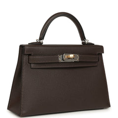 Hermes Kelly Sellier 20 Ebene Epsom Electrum Hardware
