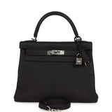 Hermes Kelly Retourne 28 Prunoir Clemence Palladium Hardware - Thumbnail View 1