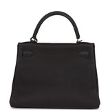 Hermes Kelly Retourne 28 Prunoir Clemence Palladium Hardware - Thumbnail View 4