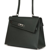 Hermes Kelly Sellier En Desordre 20 Vert Fonce Epsom Palladium Hardware - Thumbnail View 6
