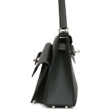 Hermes Kelly Sellier En Desordre 20 Vert Fonce Epsom Palladium Hardware - Thumbnail View 4