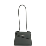 Hermes Kelly Sellier En Desordre 20 Vert Fonce Epsom Palladium Hardware - Thumbnail View 7