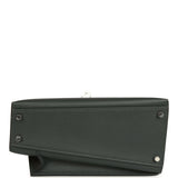 Hermes Kelly Sellier En Desordre 20 Vert Fonce Epsom Palladium Hardware - Thumbnail View 8