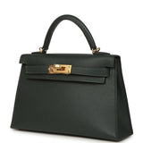 Hermes Kelly Sellier 20 Vert Mangrove Epsom Gold Hardware