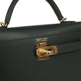 Hermes Kelly Sellier 20 Vert Mangrove Epsom Gold Hardware