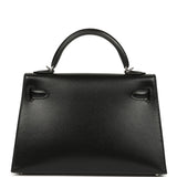Hermes Kelly Sellier 20 Clouté Black Box Palladium Hardware - Thumbnail View 4