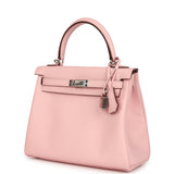 Hermes Kelly Retourne 25 Rose Sakura Swift Palladium Hardware - Thumbnail View 5