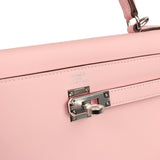 Hermes Kelly Retourne 25 Rose Sakura Swift Palladium Hardware - Thumbnail View 7
