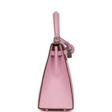 Hermes Kelly Sellier 25 Mauve Sylvestre Epsom Palladium Hardware - Thumbnail View 3