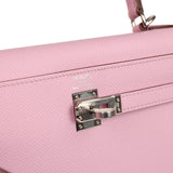 Hermes Kelly Sellier 25 Mauve Sylvestre Epsom Palladium Hardware - Thumbnail View 7