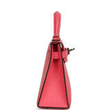 Hermes Kelly Sellier 20 Rose Azalee Epsom Palladium Hardware - Thumbnail View 3